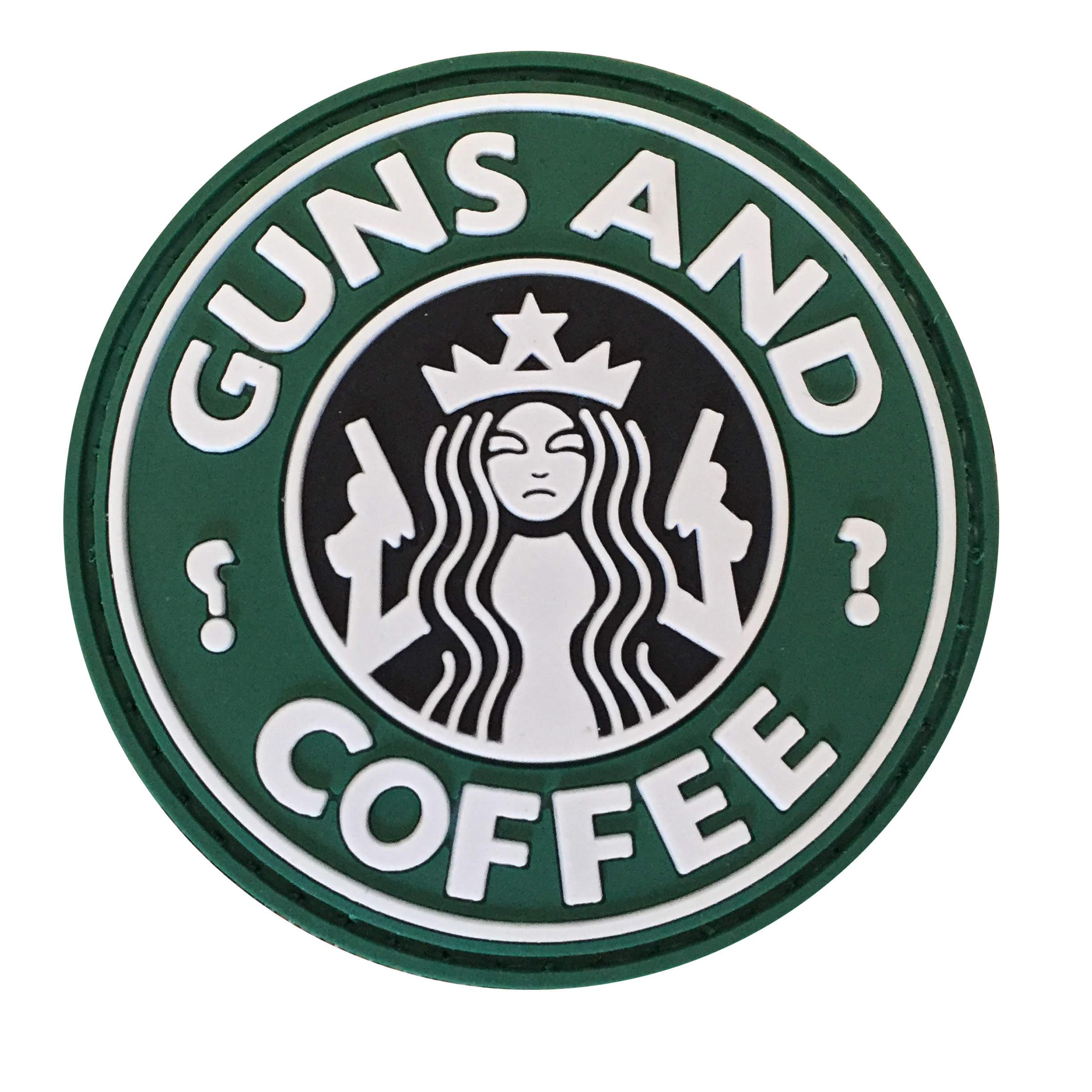 GUNS & COFFEE RUBBER PATCH - POLIZEISHOP24